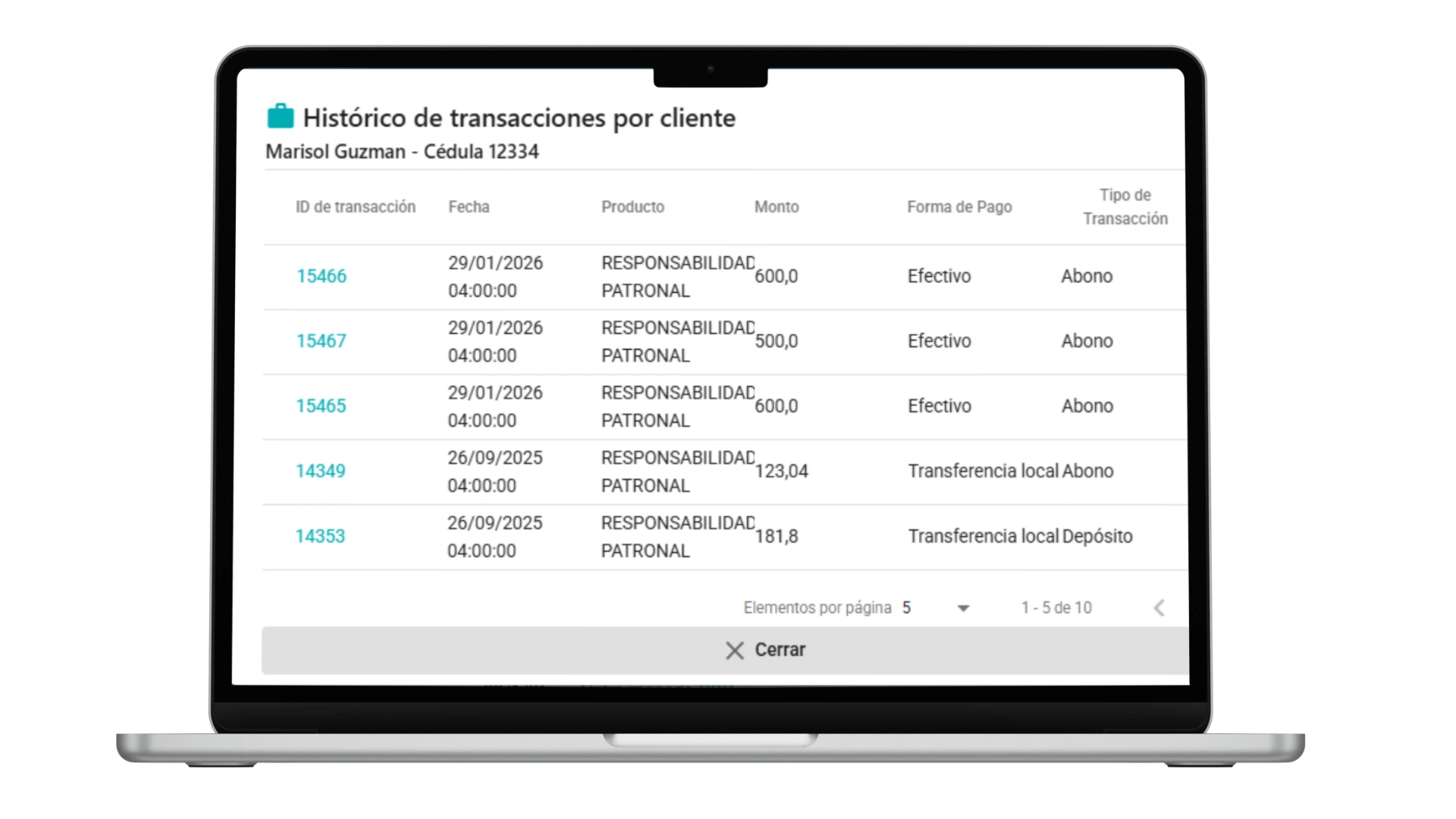 Interfaz de AgileCheck Defense monitoreando transacciones y operaciones inusuales al instante.